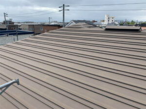函館市追分町の屋根外壁塗装　工事