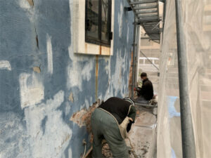 函館市末広町にある外壁改修工事　雨漏れ工事