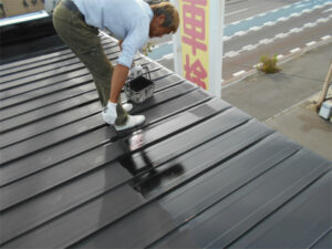 北斗市七重浜にある住宅の屋根塗装工事