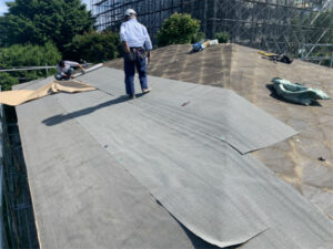 函館市元町にある住宅の屋根葺き替え工事
