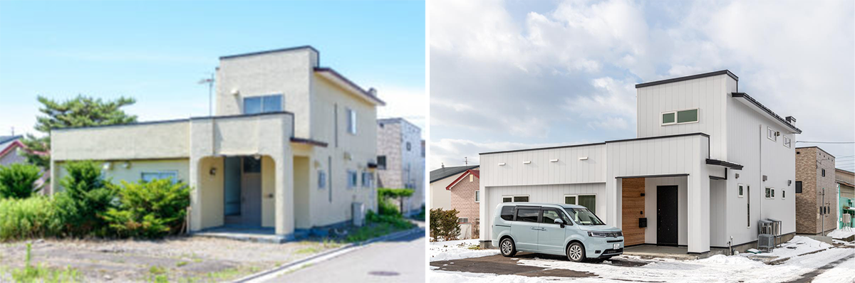 函館市西桔梗町にある築45年住宅のリノベーション　函館