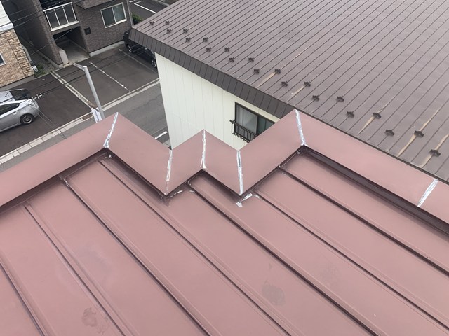 函館市本町屋根葺き替え工事マルサ佐藤建設