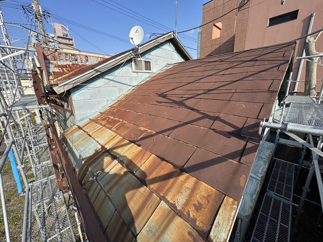 函館市豊川町屋根葺き替え工事マルサ佐藤建設