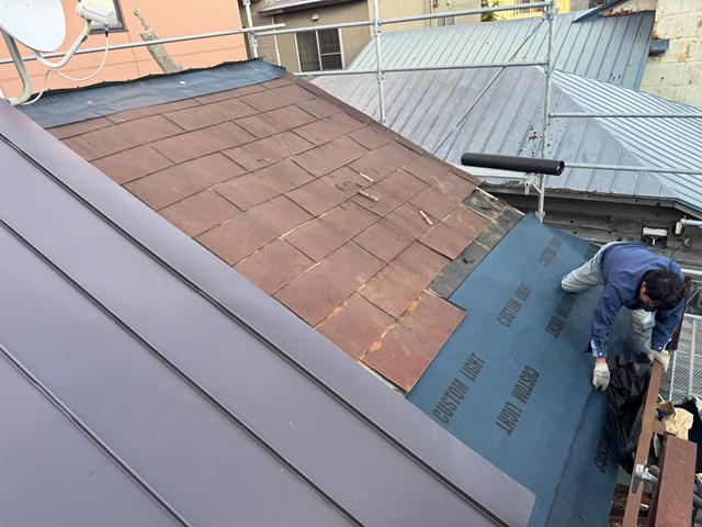 函館市豊川町屋根葺き替え工事マルサ佐藤建設