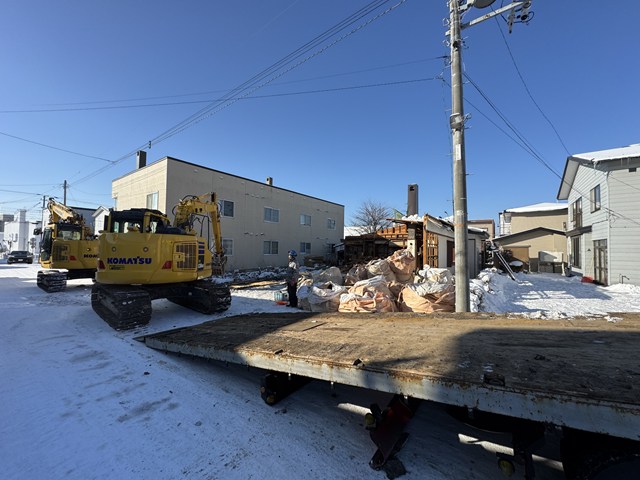 函館市人見町住宅解体　マルサ佐藤建設