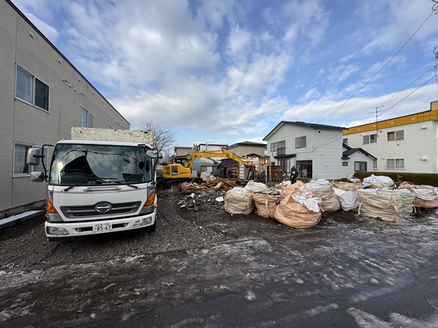 函館市人見町住宅解体 マルサ佐藤建設